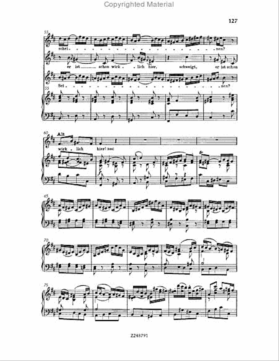 Christmas Oratorio, BWV 248 Choir scores gallery preview page 126