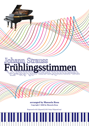 Frühlingsstimmenwalzer (Voices of Spring) on 8 pages