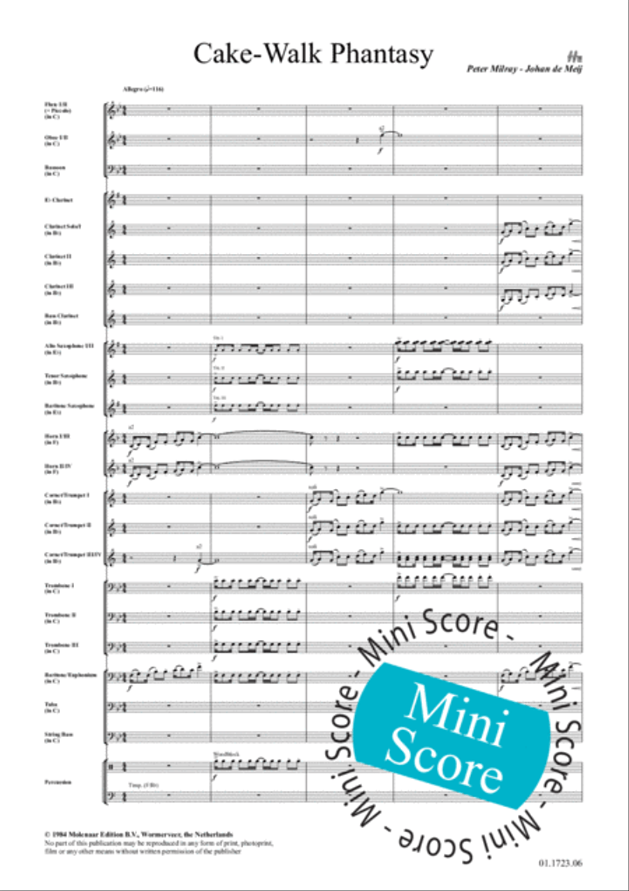 Cake-Walk Phantasy Concert Band scores gallery preview page 5