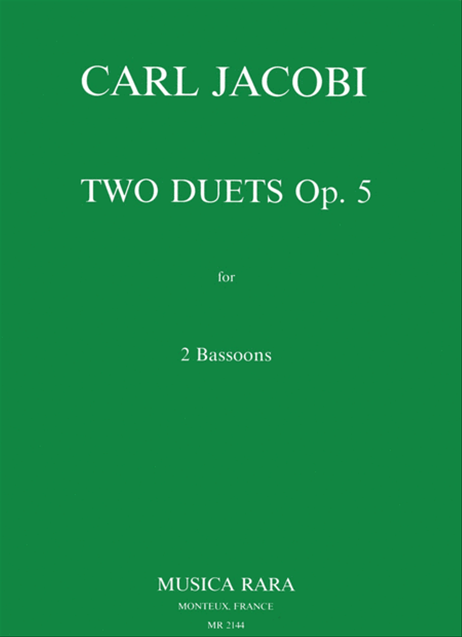 2 Duets Op. 5 Bassoon scores gallery preview page 1
