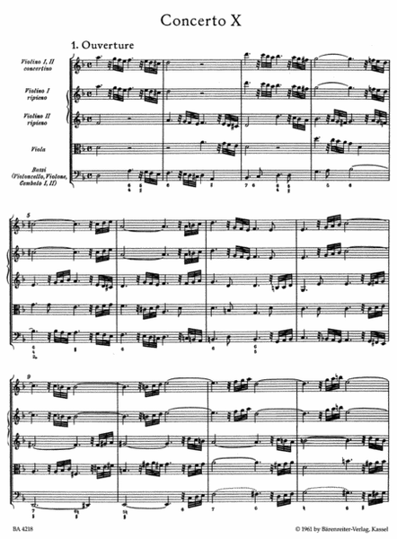 Concerto grosso d minor, Op. 6/10 HWV 328