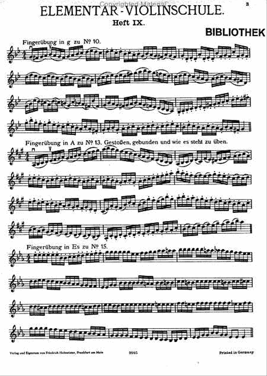 Elemetar-Violinschule, Heft 9 Violin scores gallery preview page 2