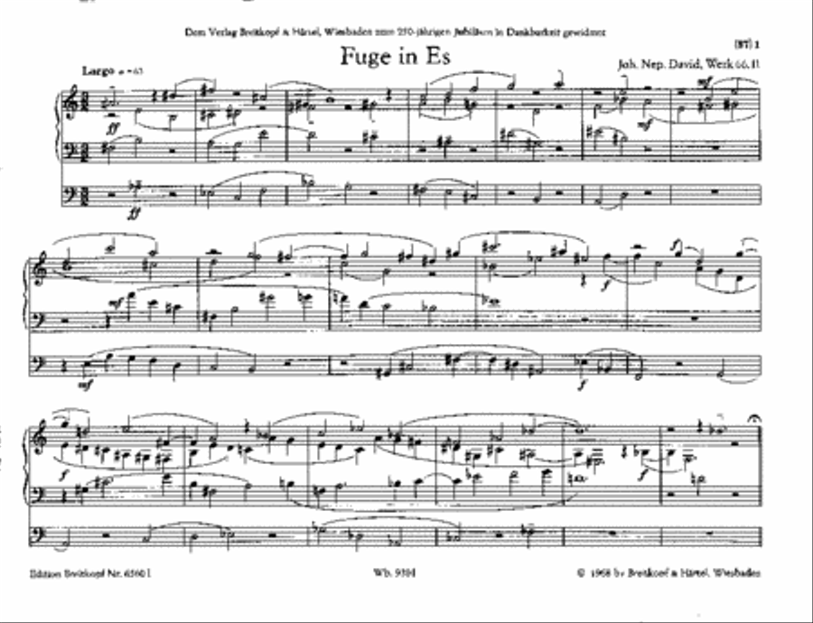 12 Organ Fugues through all the Keys Werk 66 Organ scores gallery preview page 2
