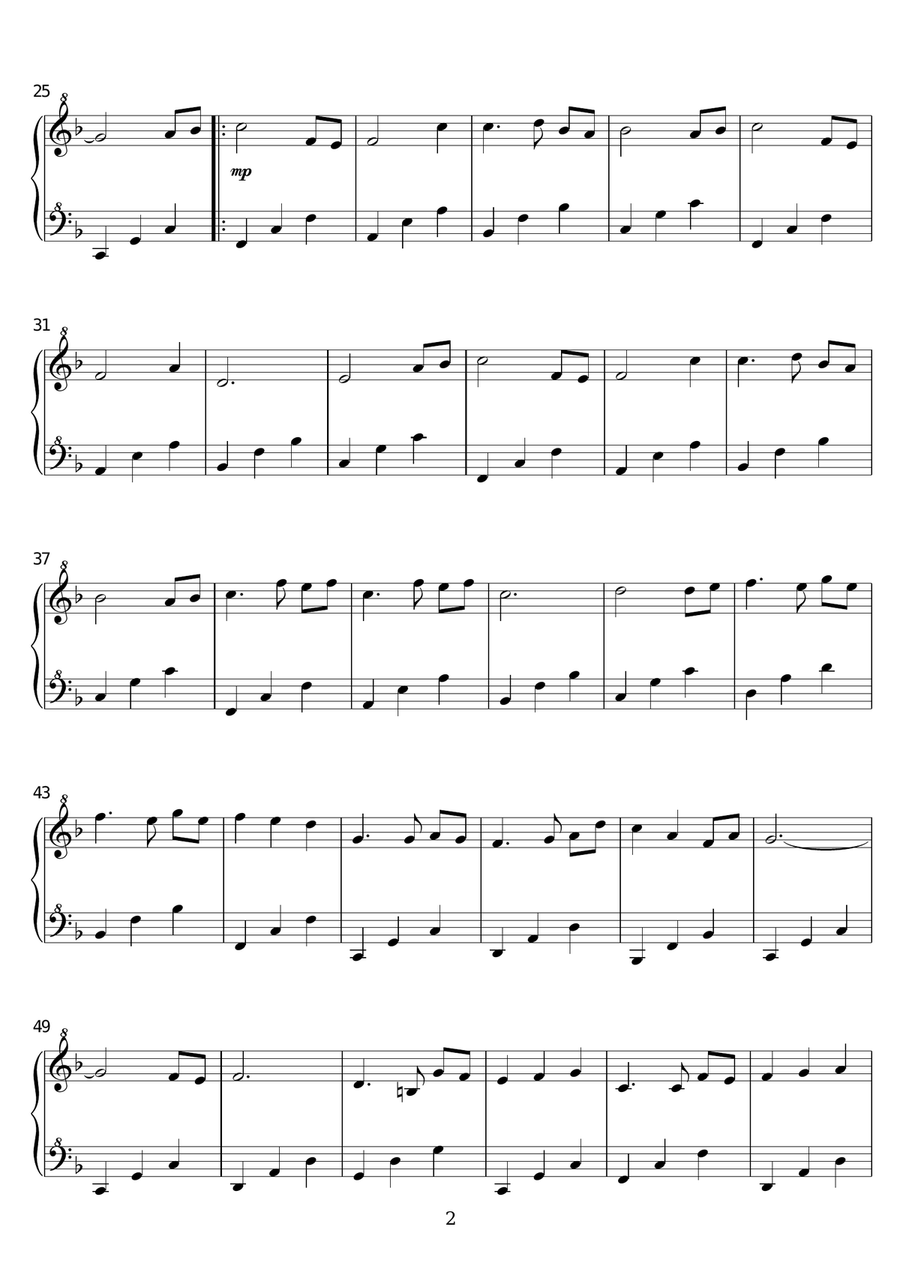 Butterfly Waltz Piano Solo scores gallery preview page 2