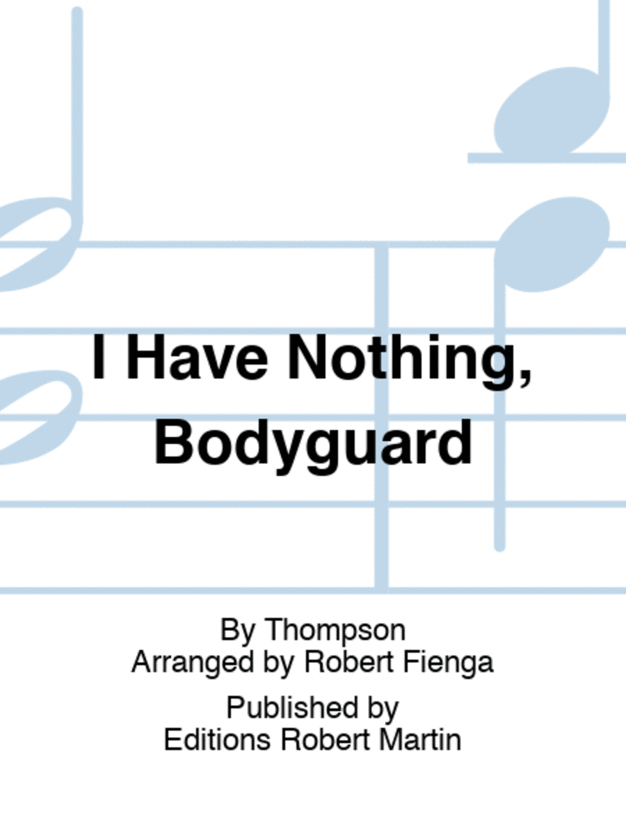 I Have Nothing, Bodyguard Concert Band scores gallery preview page 1