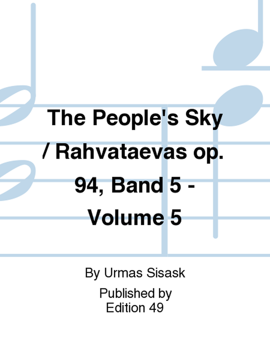 The People's Sky / Rahvataevas op. 94, Band 5 - Volume 5