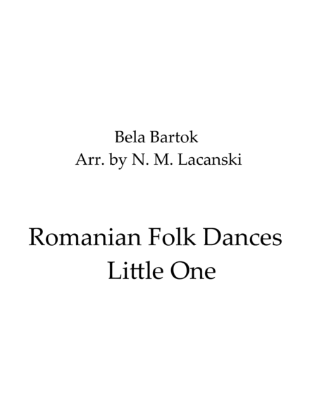 Romanian Folk Dances Little One image number null