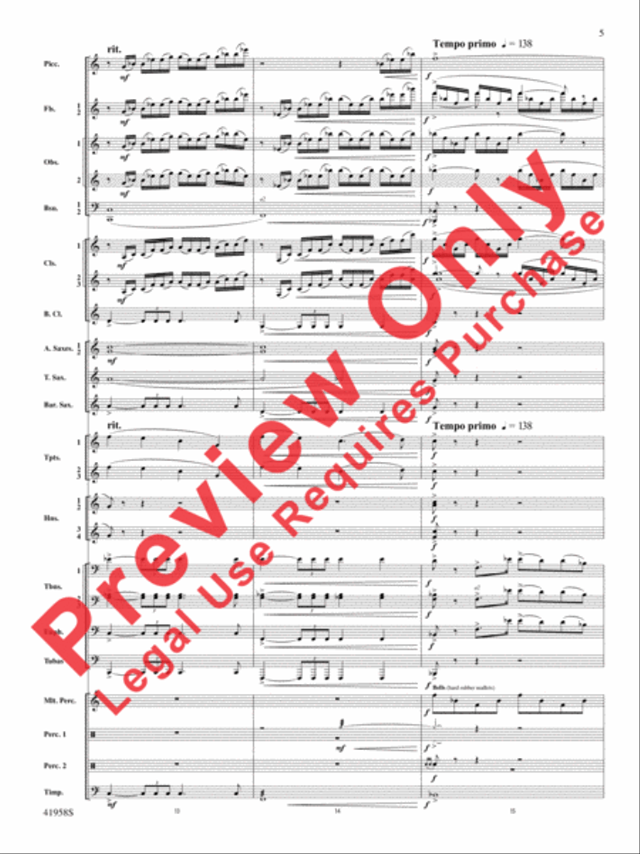 God's Country Concert Band scores gallery preview page 25