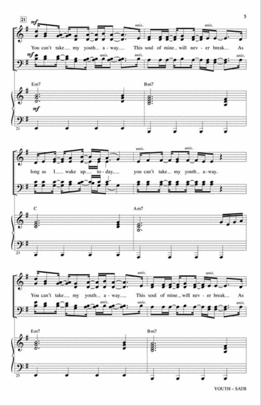 <br>Sheet music extract