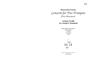 Book cover for Concerto for Two Trumpets, Mvt 1