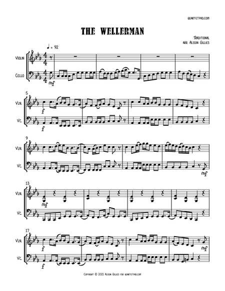 The Wellerman Sea Shanty - Violin & Cello Duet by Alison Gillies String Duet - Digital Sheet Music