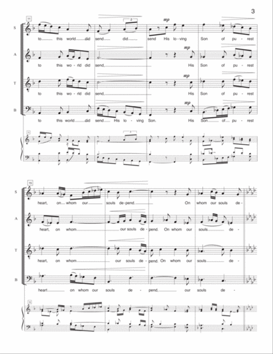 God of Light - SATB unaccompanied Christmas reflections image number null