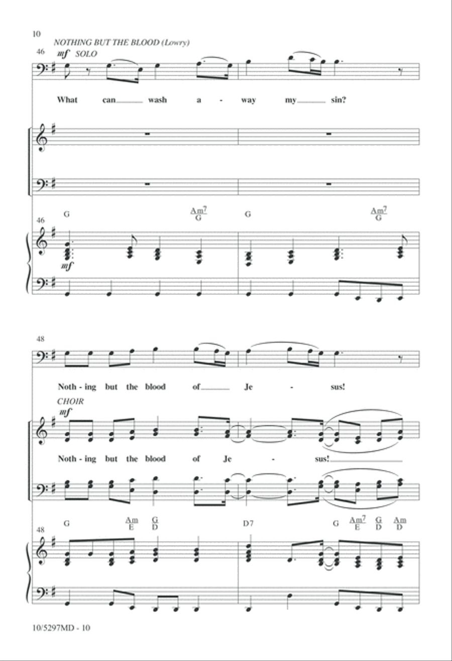 The Blood of Jesus Medley 4-Part scores gallery preview page 10