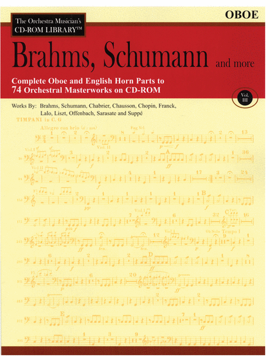 Brahms, Schumann and More - Volume III (Oboe)