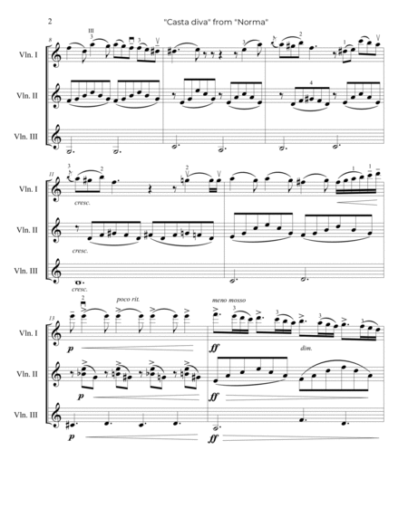 Bellini: "Casta diva" from "Norma" - Violin Trio image number null