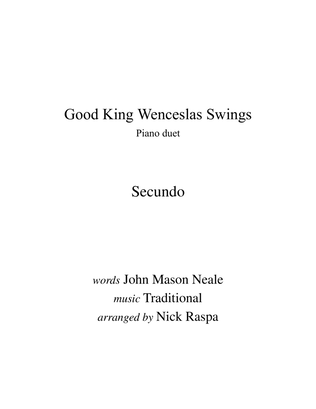 Book cover for Good King Wenceslas Swings (1 piano 4 hands) Secundo