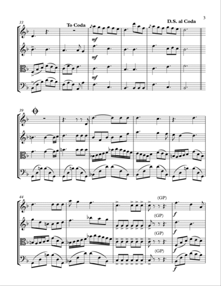 Light My Love Light My Love String Quartet scores gallery preview page 3