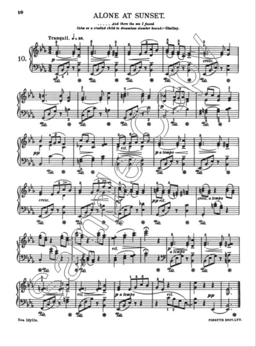Sea Idylls Piano Solo scores gallery preview page 4