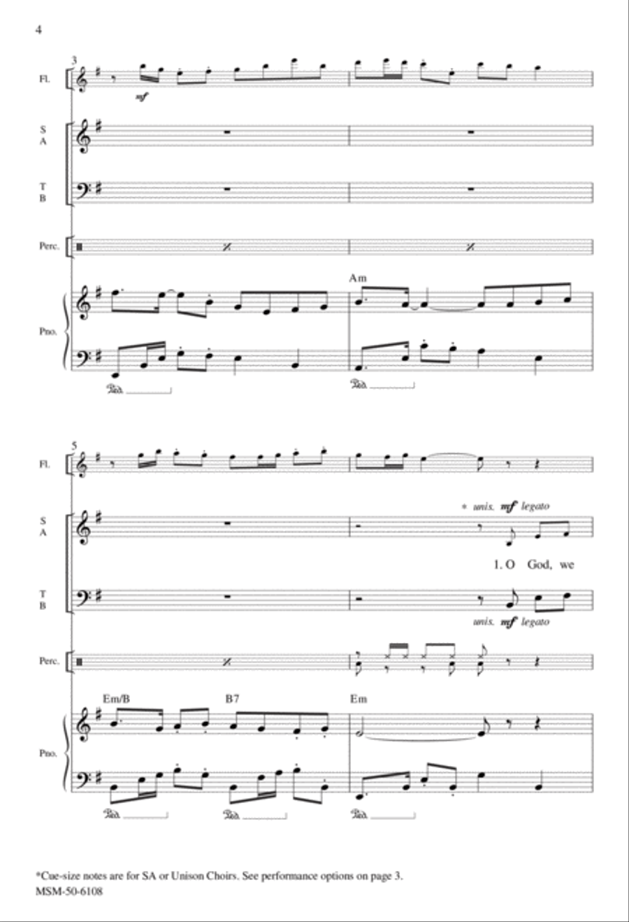 The Imprint of God's Face 4-Part scores gallery preview page 3