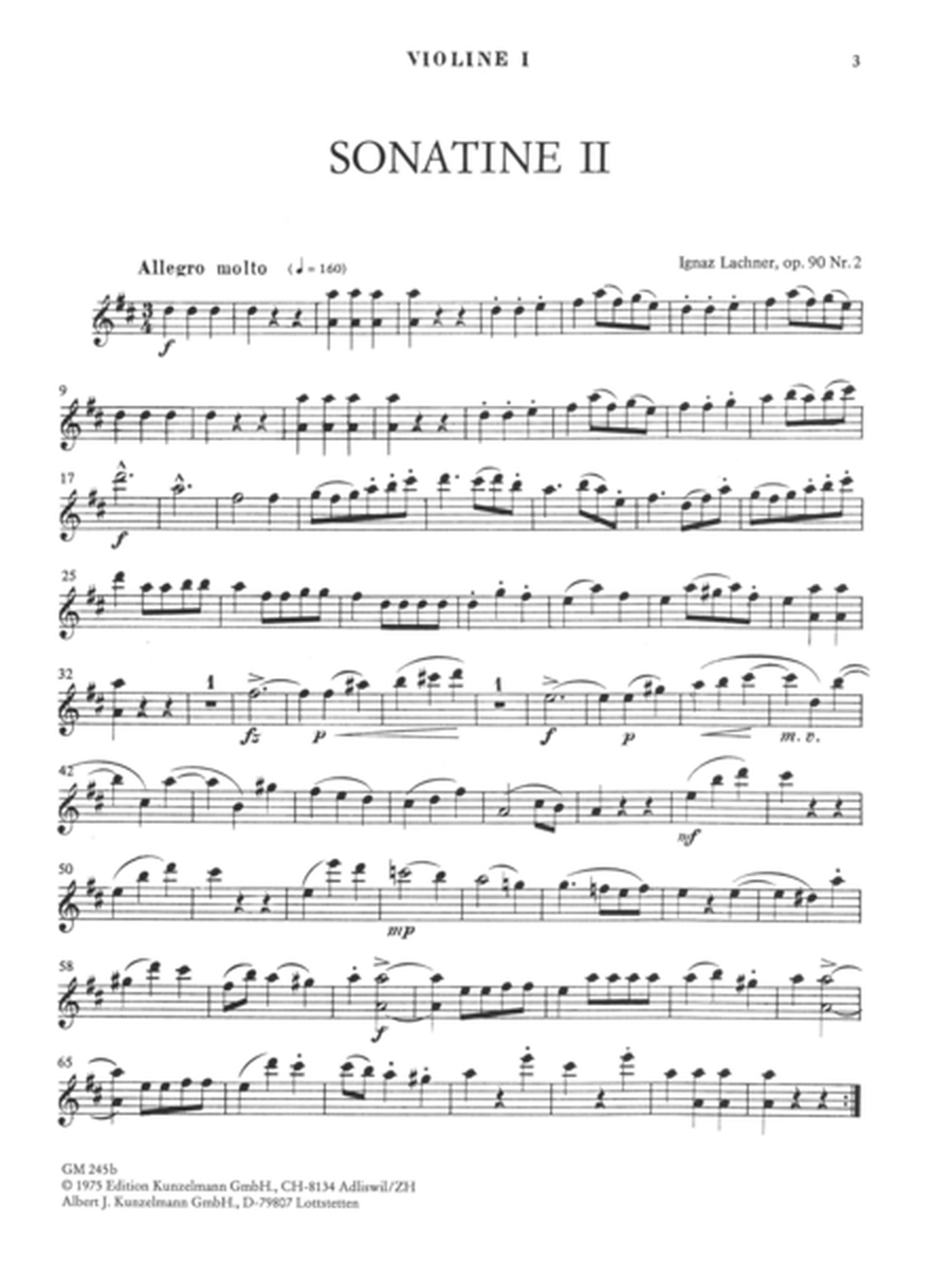 Sonatina no. 2 for 3 violins