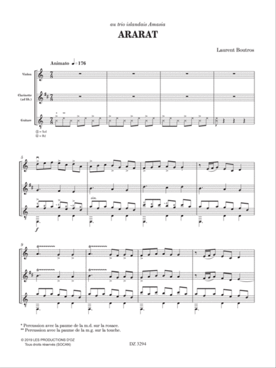Ararat Ararat Clarinet scores gallery preview page 3
