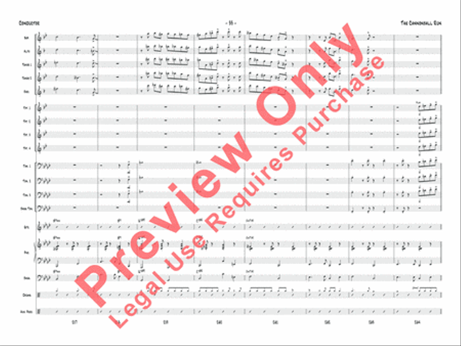 The Cannonball Run Jazz Ensemble scores gallery preview page 34