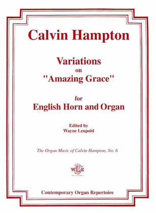 Book cover for Variations on "Amazing Grace" for English Horn and Organ