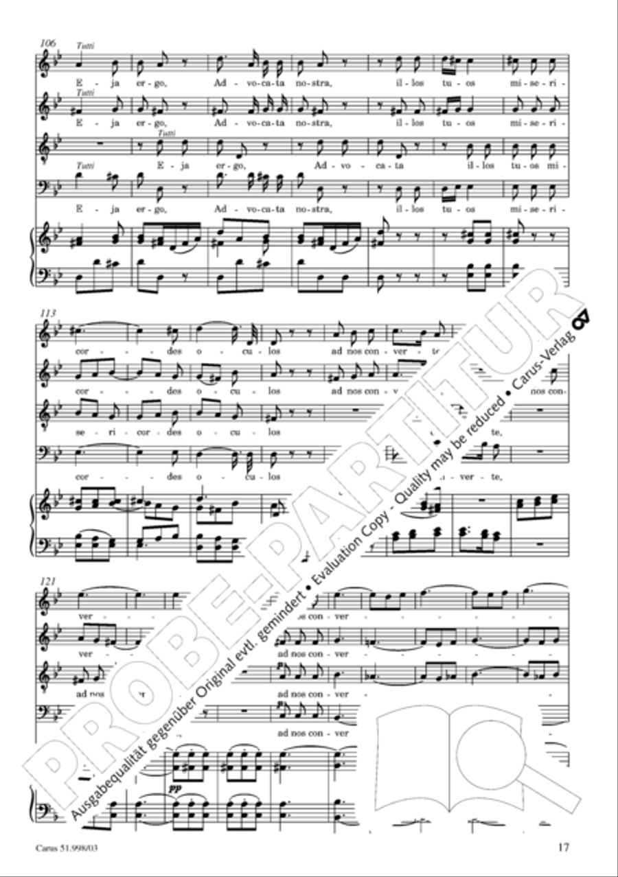 Salve Regina in g Salve Regina in g 4-Part scores gallery preview page 18