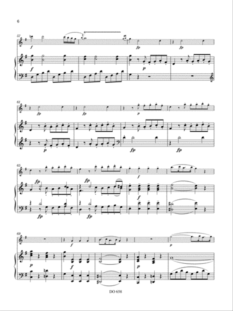Sonata in E minor Sonata in E minor Flute Solo scores gallery preview page 6