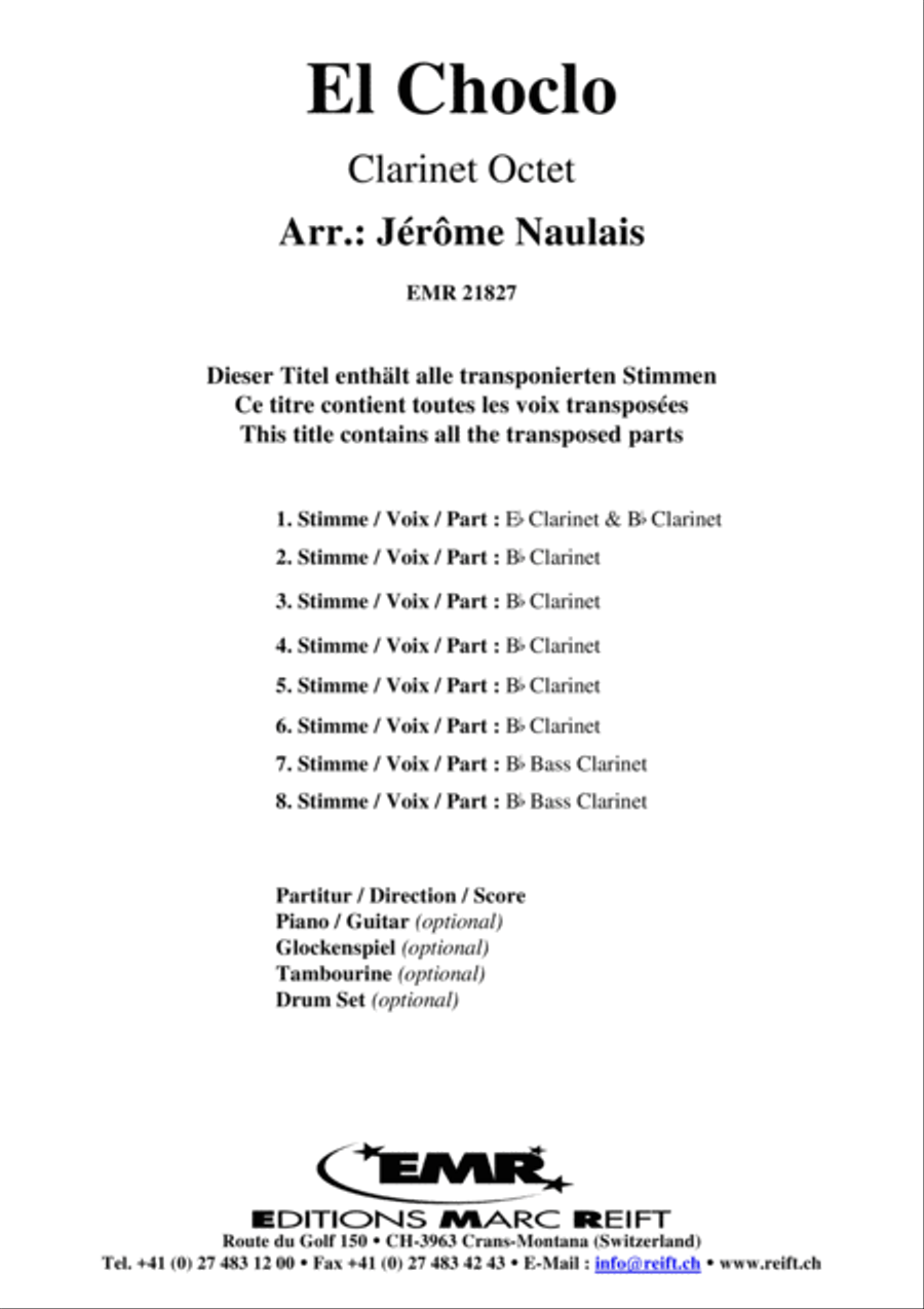 El Choclo Clarinet scores gallery preview page 2