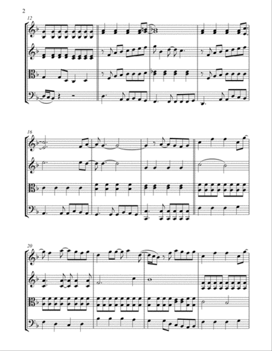 Wouldn't It Be Nice Wouldn't It Be Nice String Quartet scores gallery preview page 2
