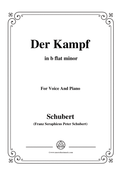 Schubert-Der Kampf,Op.110,in b flat minor,for Voice&Piano image number null