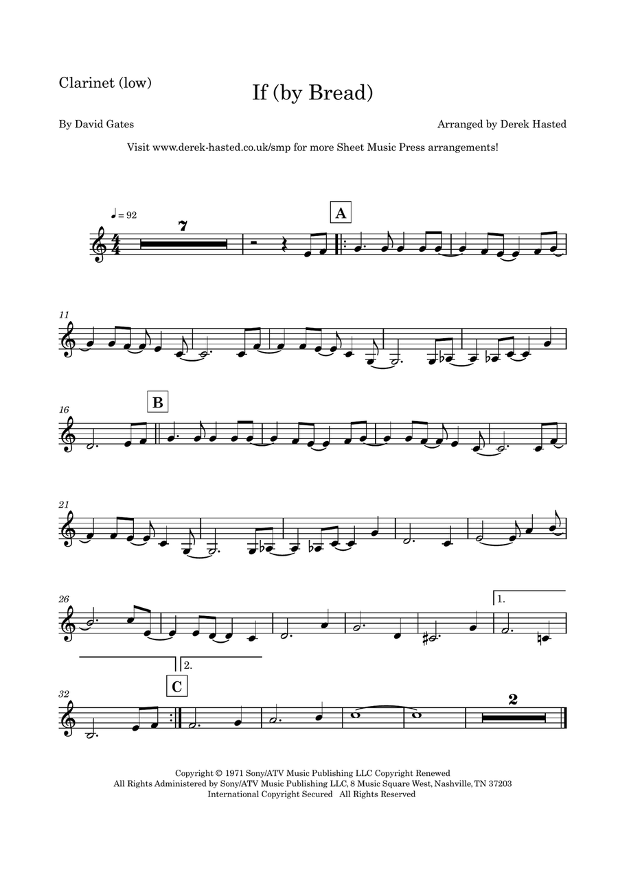 If Clarinet scores gallery preview page 5
