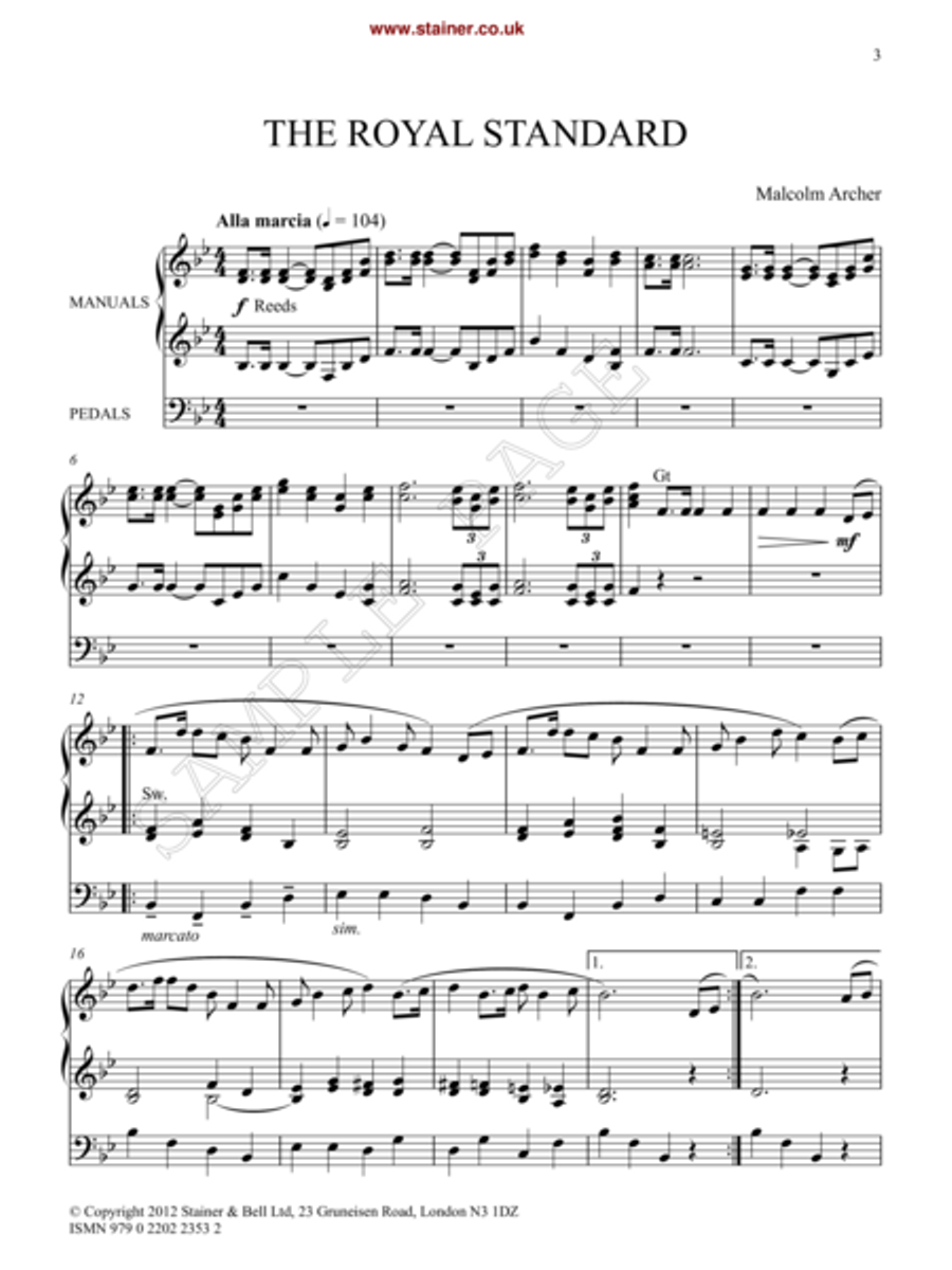 The Royal Standard. Organ Organ scores gallery preview page 2