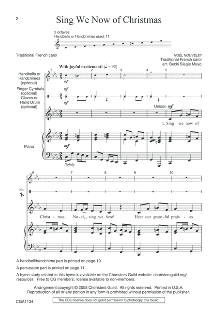 Sing We Now of Christmas Choir scores gallery preview page 2