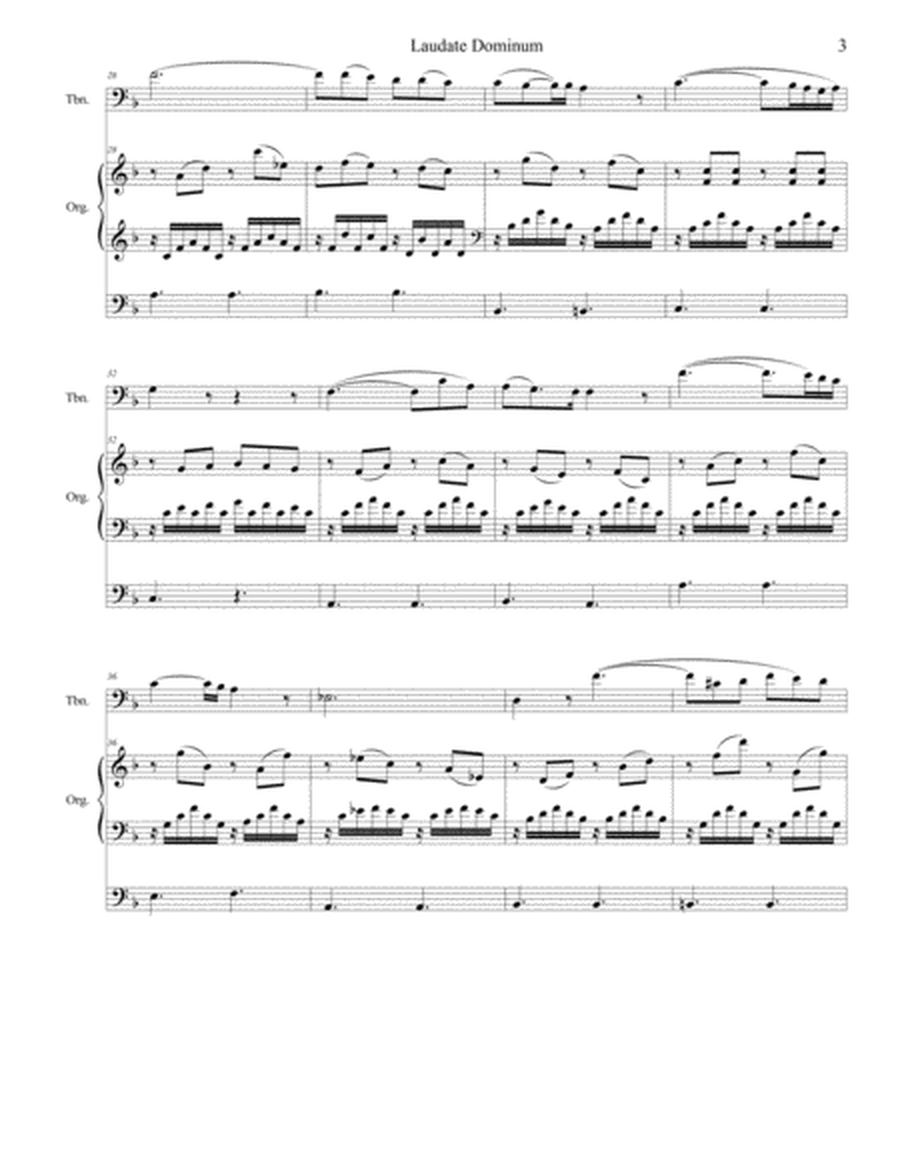 Laudate Dominum (for Trombone Solo - Organ Accompaniment) image number null