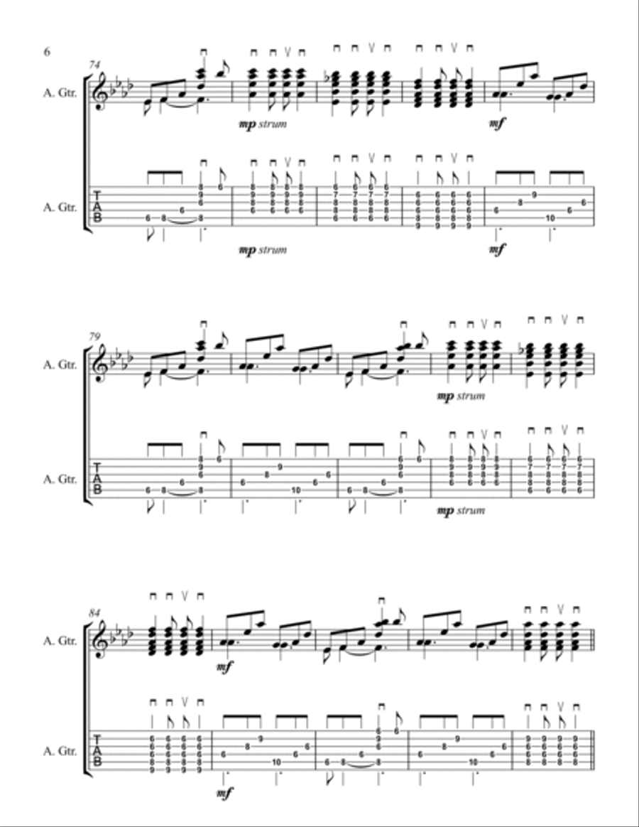 Thick As A Brick Thick As A Brick Guitar Solo scores gallery preview page 6