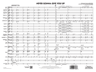 Never Gonna Give You Up (arr. Rick Stitzel) - Conductor Score (Full Score)