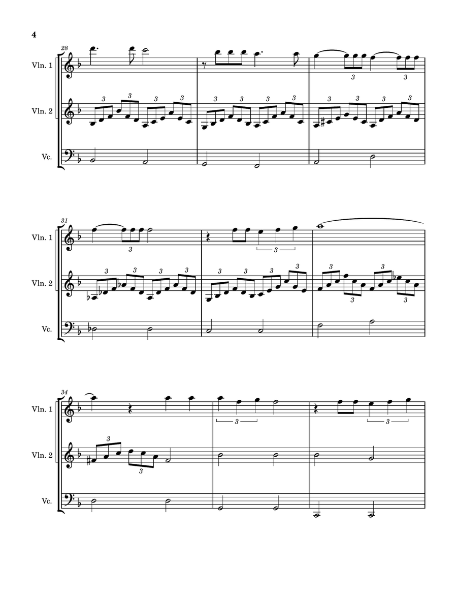 What A Wonderful World String Trio scores gallery preview page 6