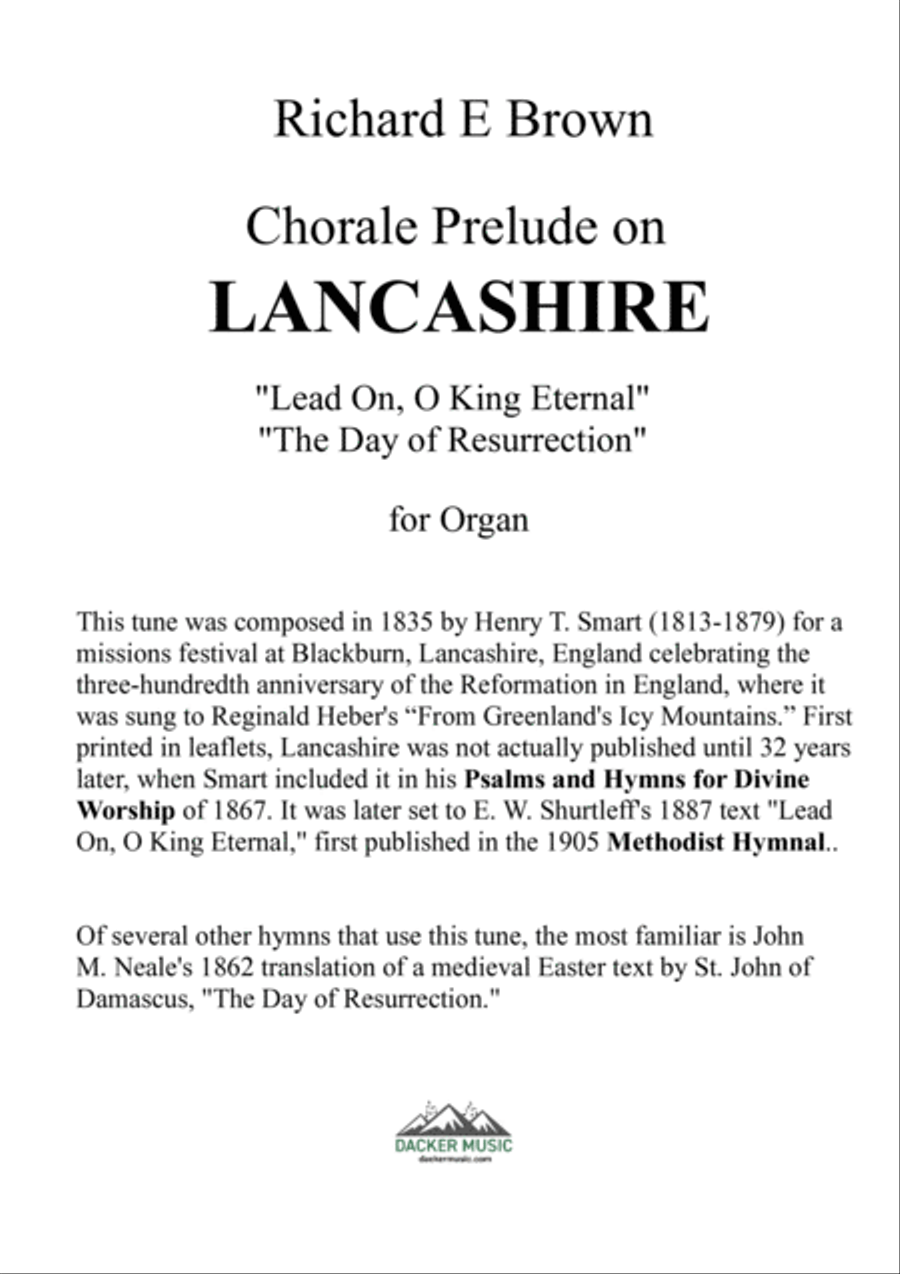 Chorale Prelude on Lancashire - Organ Organ Solo scores gallery preview page 2