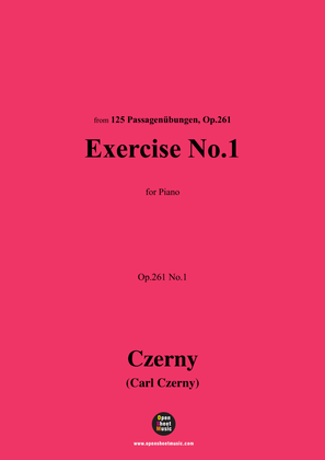 Book cover for C. Czerny-Exercise No.1,Op.261 No.1