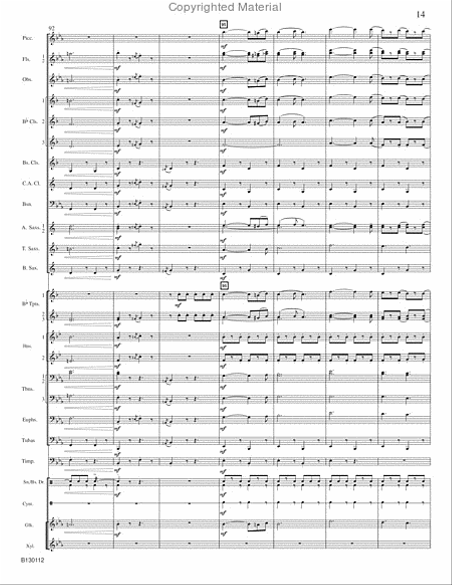 March Grandioso Concert Band scores gallery preview page 16