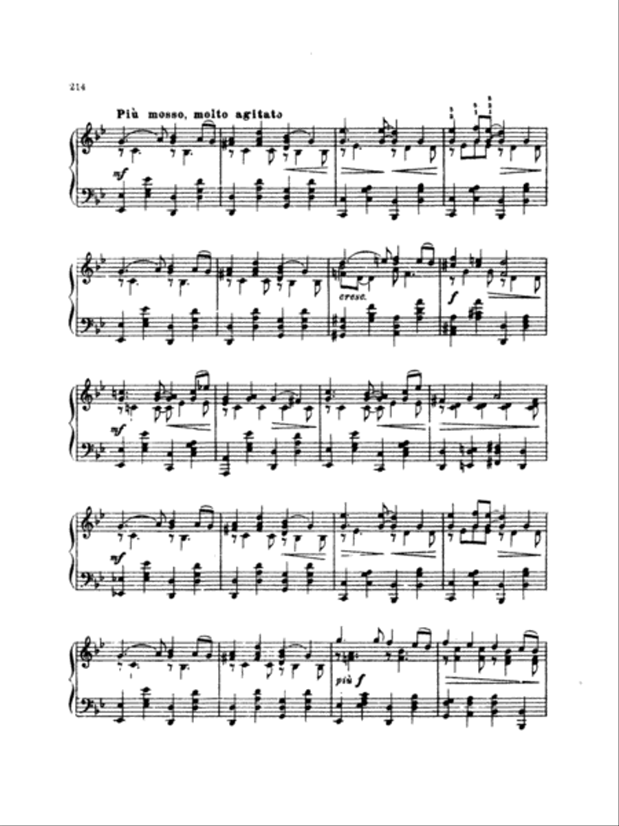 Tchaikovsky: Eighteen Piano Pieces, Op. 72; Aveu Passionne; Valse, Op. 40, No. 9, 1st Version Piano Solo scores gallery preview page 2