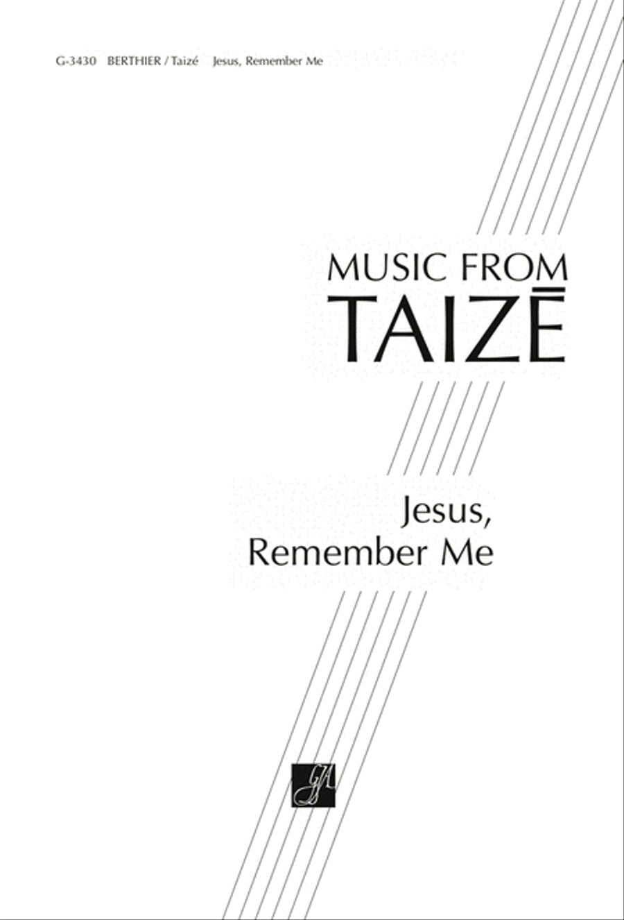 Jesus, Remember Me 4-Part scores gallery preview page 1