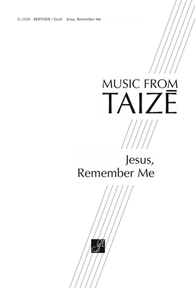 Book cover for Jesus, Remember Me