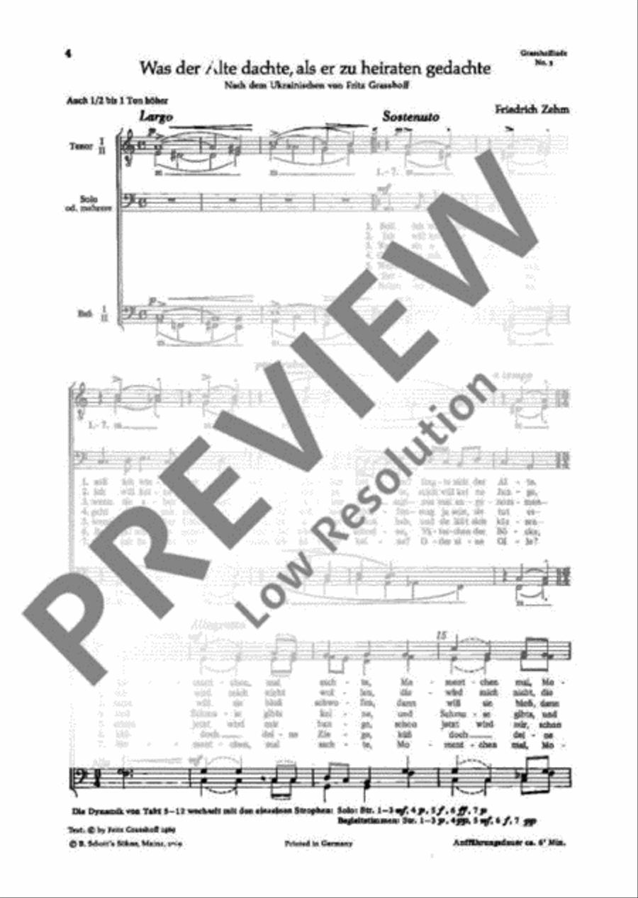 Grasshoffiade TTBB scores gallery preview page 5