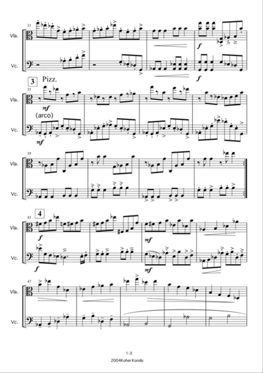 Duos for viola and cello op.78 String Duet scores gallery preview page 4