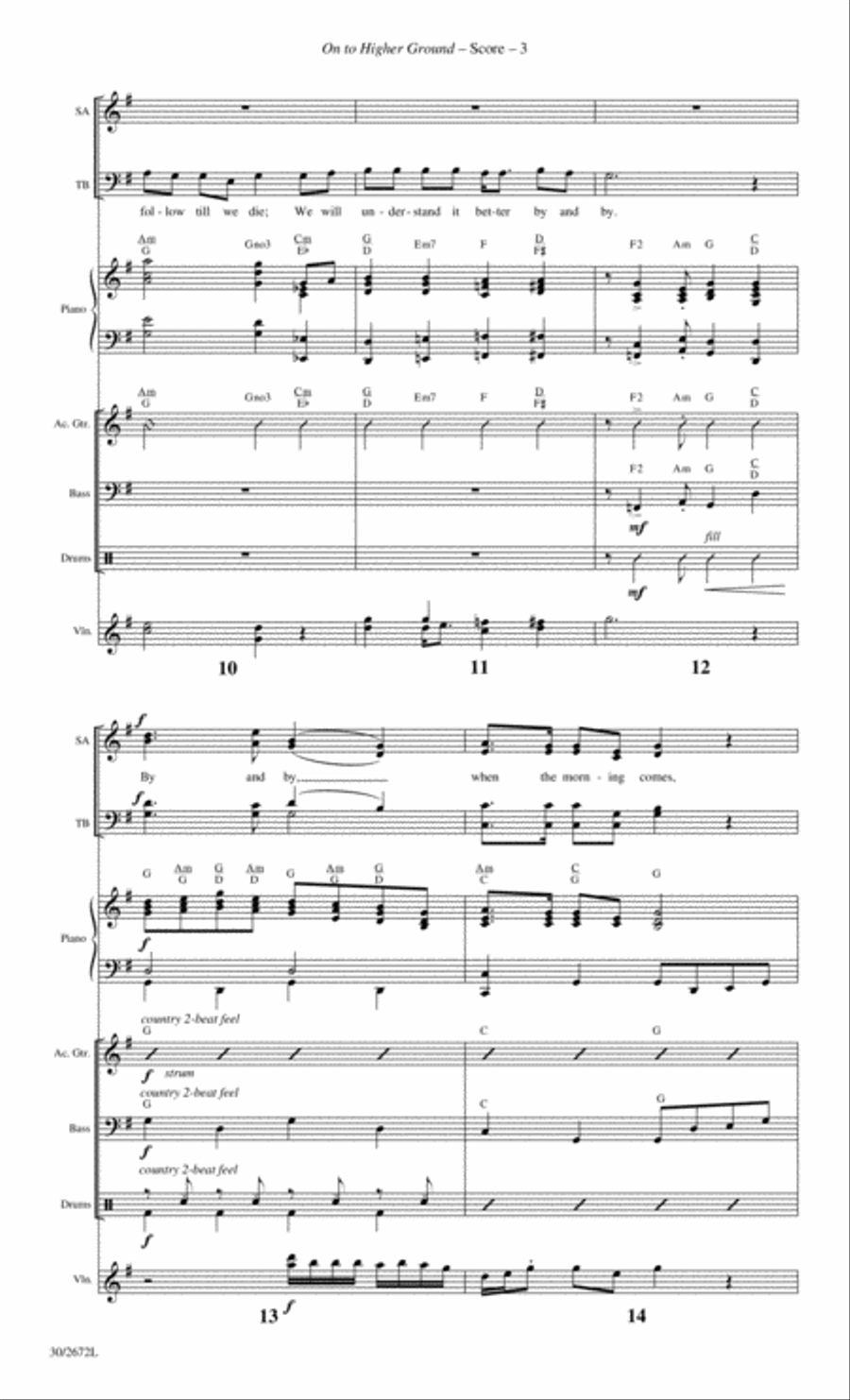 On to Higher Ground - Rhythm and Fiddle Score and Parts Violin scores gallery preview page 5