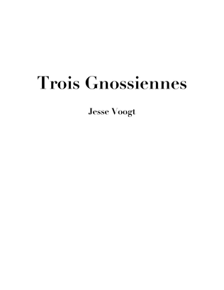 Book cover for Trois Gnossiennes