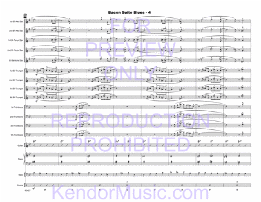 Bacon Suite Blues Jazz Ensemble scores gallery preview page 6
